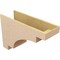Ekena Millwork 11"W x 33"D x 22"H Classic Mediterranean Rough Cedar Woodgrain TimberThane Corbel, Primed Tan CORUR11X33X22MEDRCPR - alternate 5